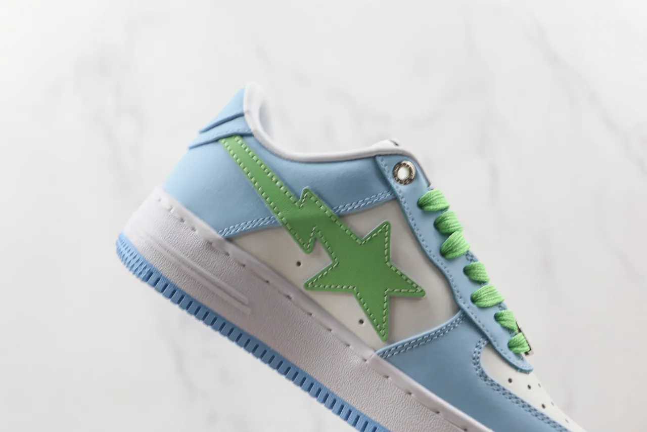A Bathing Ape BAPE STA Light Blue Green Star Lifestyle Sneakers 5