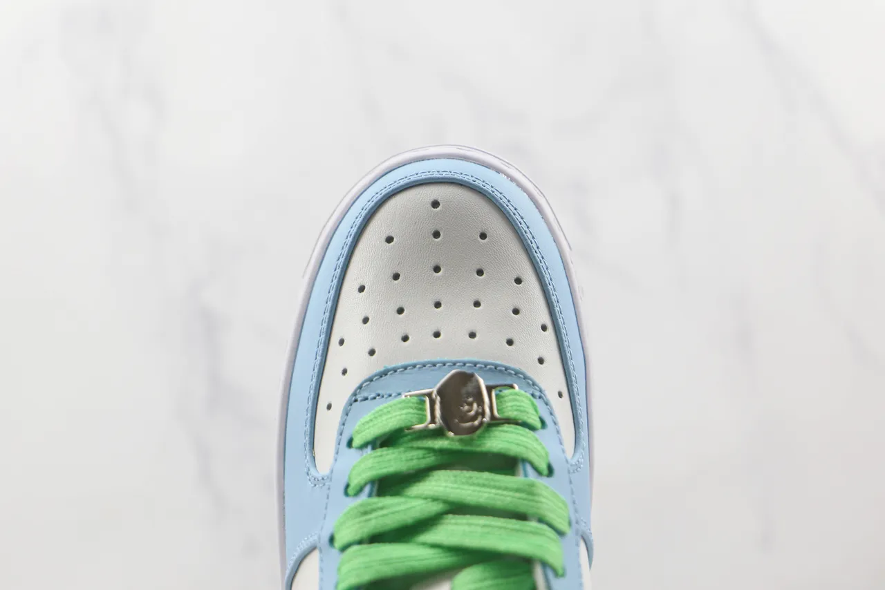 A Bathing Ape BAPE STA Light Blue Green Star Lifestyle Sneakers 6