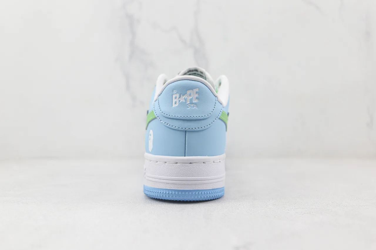 A Bathing Ape BAPE STA Light Blue Green Star Lifestyle Sneakers 9