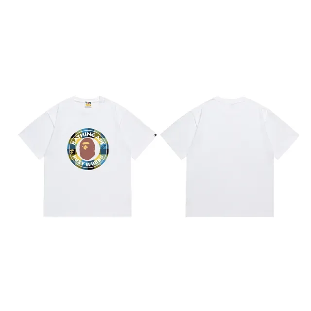 A Bathing Ape Busy Works图案印花黑色T恤 3