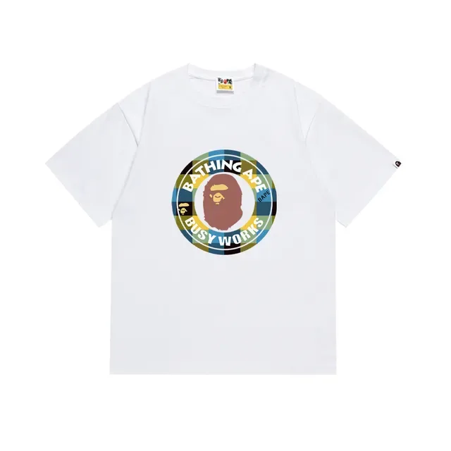 A Bathing Ape Busy Works图案印花黑色T恤 5