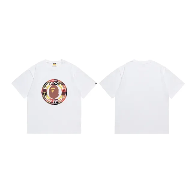 A Bathing Ape Busy Works图案印花黑色T恤 8