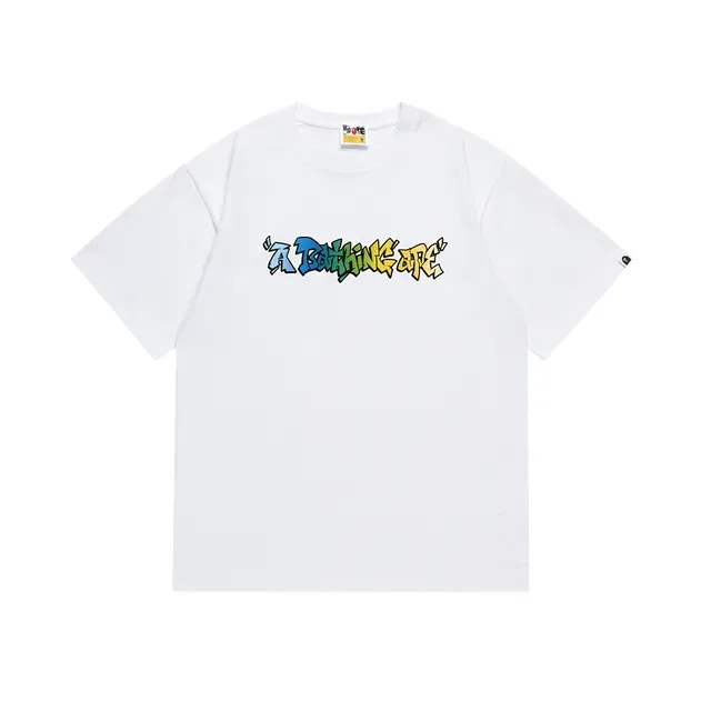 تيشيرت جرافيك بشعار جرافيتي A Bathing Ape 12
