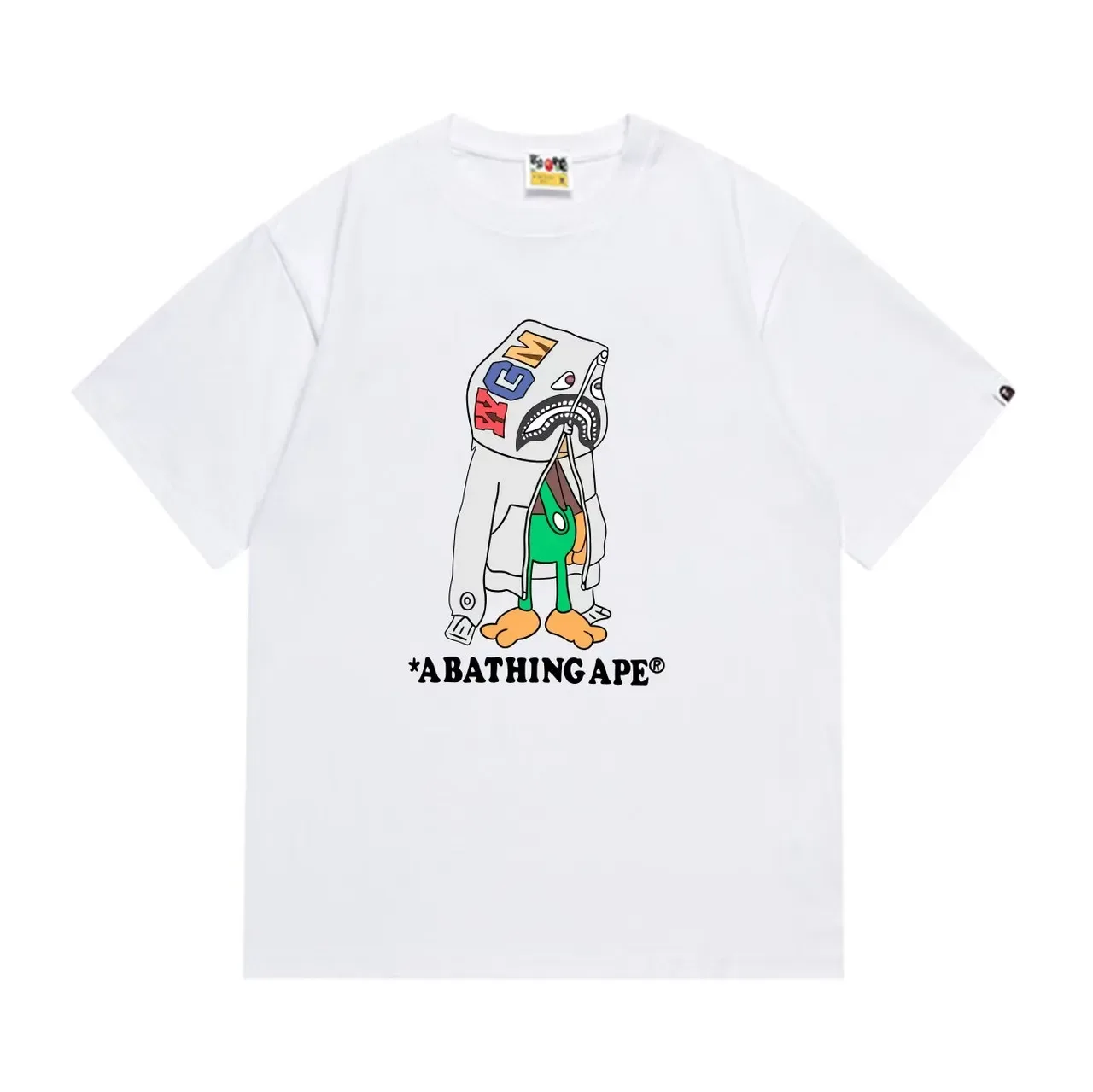 Camiseta negra con estampado gráfico A Bathing Ape 4