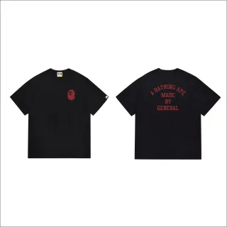 تي شيرت أسود بطباعة جرافيك A Bathing Ape Made by General
