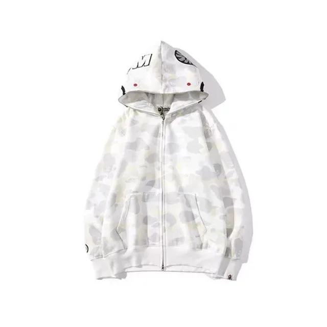 A Bathing Ape Shark 黑白 全拉链连帽卫衣 6