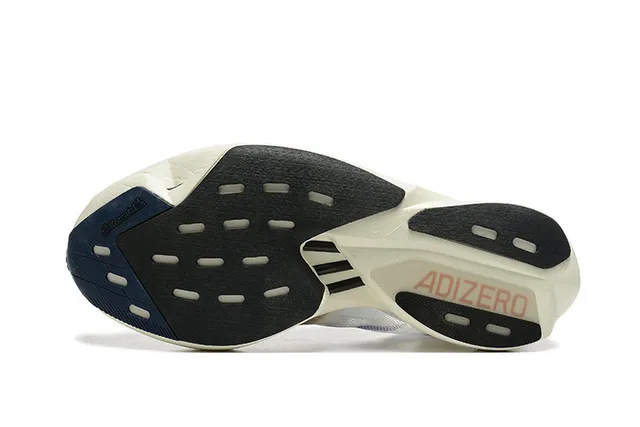 Adidas Adizero Adios Pro 3 أبيض أزرق بيج أحذية جري 4