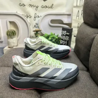 Adidas Adizero Evo SL ATR Off-White Black Neon Green Tênis de corrida