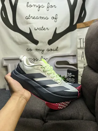 Adidas Adizero Evo SL ATR Off-White Black Neon Green দৌড়ের জুতো 5