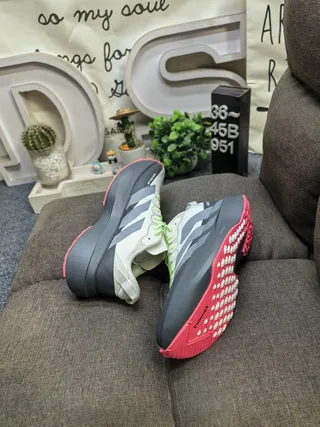 Adidas Adizero Evo SL ATR Off-White Black Neon Green দৌড়ের জুতো 6