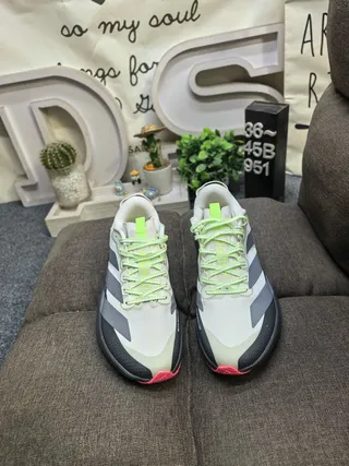 Adidas Adizero Evo SL ATR Off-White Black Neon Green দৌড়ের জুতো 10