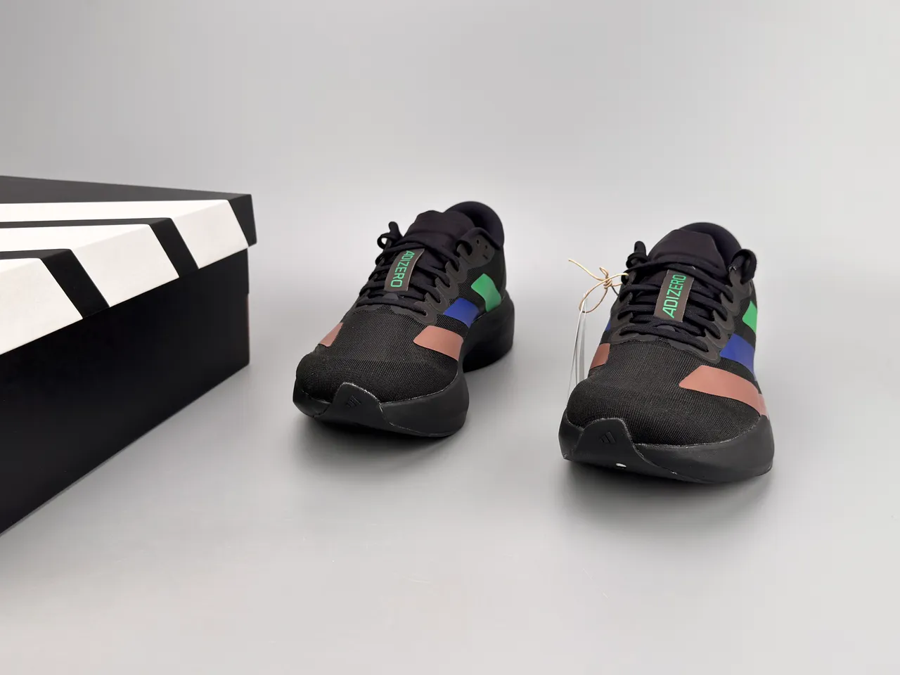 Adidas Adizero Evo SL Black Rose Gold Blue Green Tênis de corrida 3