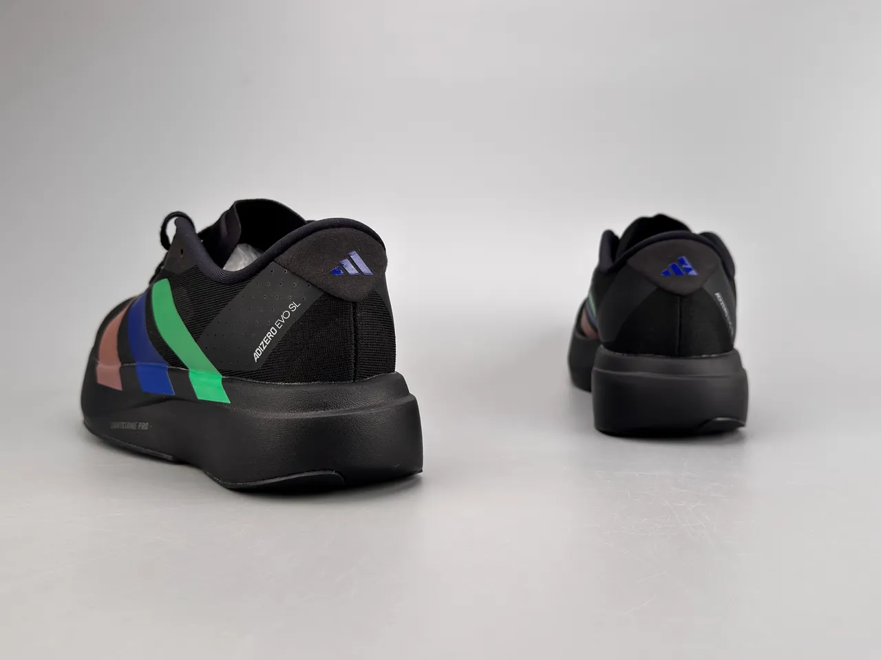 Adidas Adizero Evo SL Black Rose Gold Blue Green Tênis de corrida 4