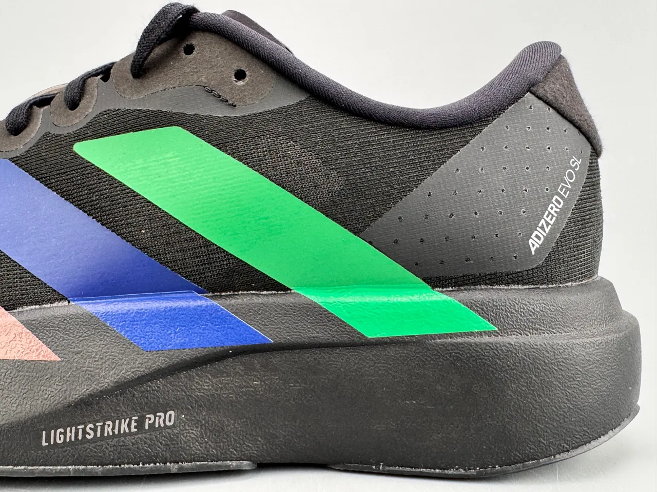 Adidas Adizero Evo SL Black Rose Gold Blue Green Tênis de corrida 5
