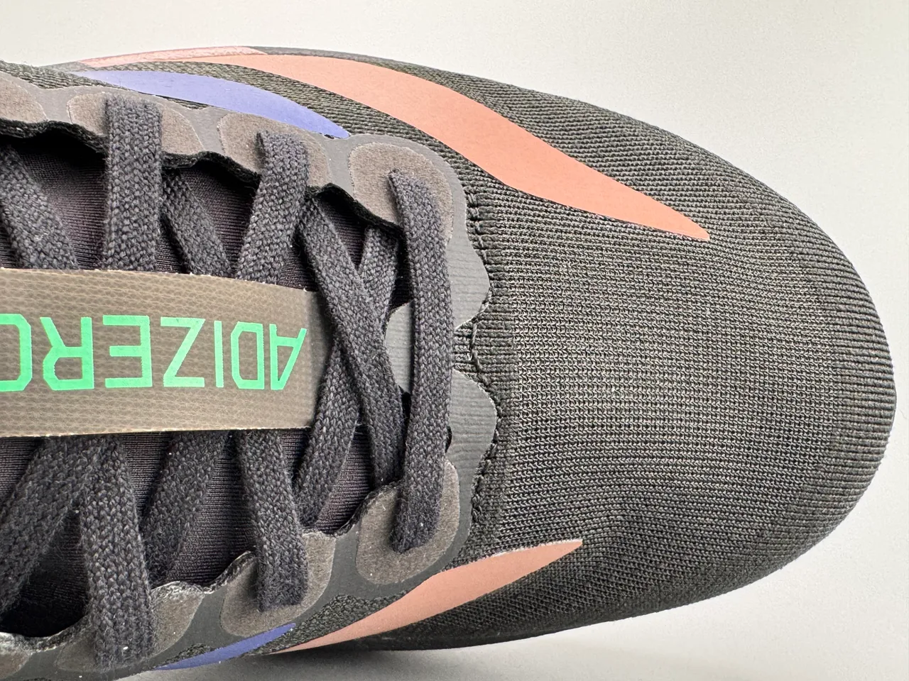 Adidas Adizero Evo SL Black Rose Gold Blue Green Tênis de corrida 6