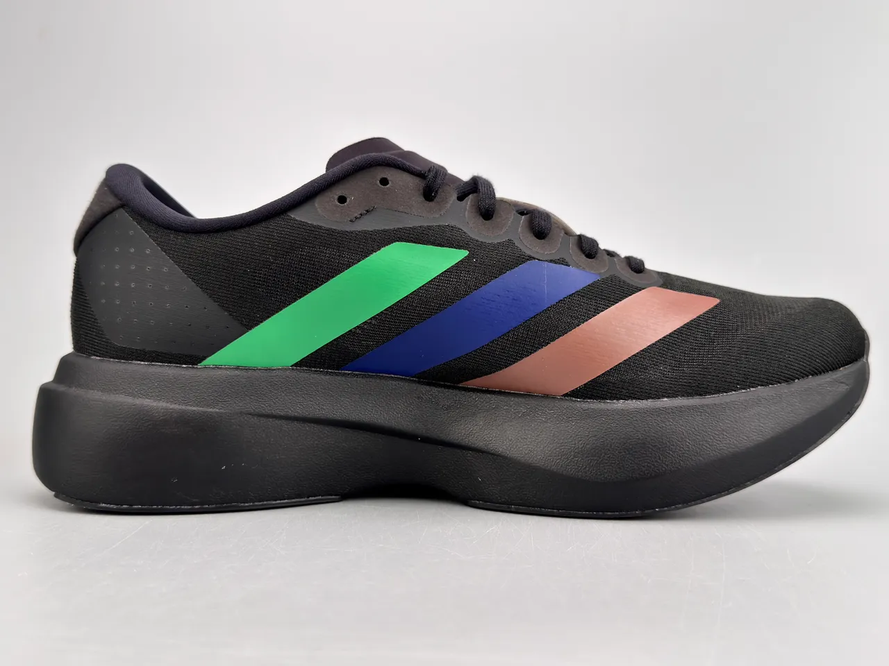 Adidas Adizero Evo SL Black Rose Gold Blue Green Tênis de corrida 10
