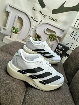 Adidas Adizero Prime White Black Running Shoes 9