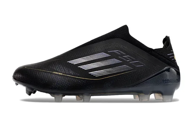 Adidas Preto e Dourado Colar de Meia Texturizado Sintético Superior Tacão Firm-Ground Sapatos de Futebol 8