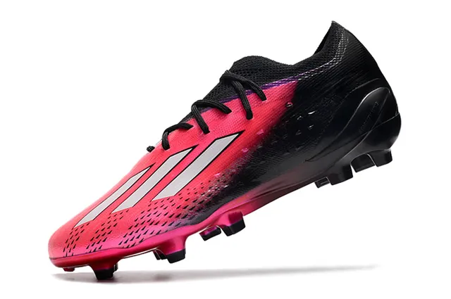 Adidas काला पिंक कम कट सोक फिट कॉलर ग्रेडिएंट अपर फर्म ग्राउंड फुटबॉल जूते 3