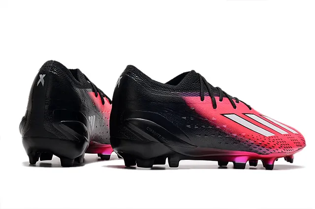 Adidas काला पिंक कम कट सोक फिट कॉलर ग्रेडिएंट अपर फर्म ग्राउंड फुटबॉल जूते 5