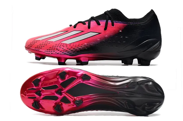 Adidas काला पिंक कम कट सोक फिट कॉलर ग्रेडिएंट अपर फर्म ग्राउंड फुटबॉल जूते 6