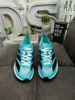 Adidas Bleu Noir Translucide Aqua Haut Trois Rayures Marquage Style de Vie Sneakers 10