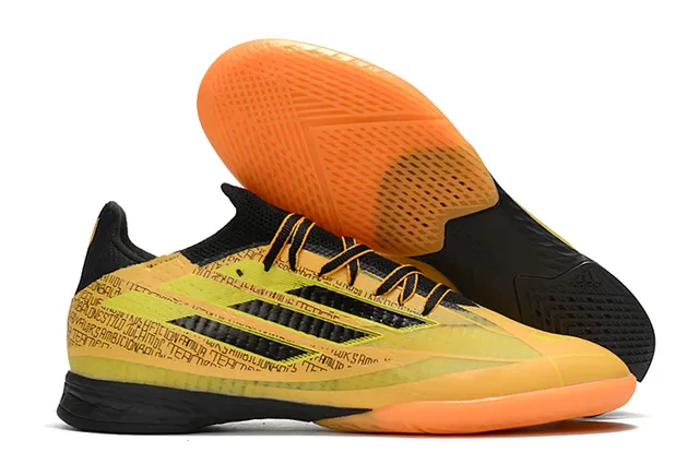 Adidas أحذية كرة القدم الداخلية بصمامة زرقاء وردية من الخياطة منخفضة silhouette 14