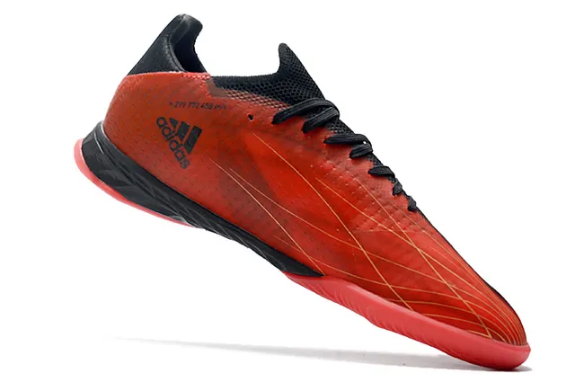 Adidas أحذية كرة القدم الداخلية بصمامة زرقاء وردية من الخياطة منخفضة silhouette 20