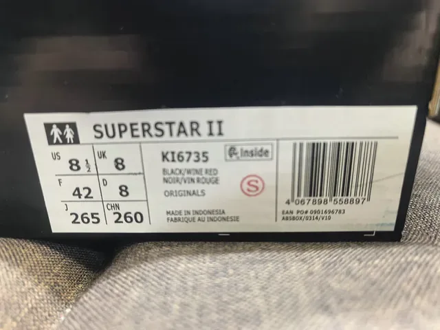 Adidas 酒红色 黑色 Shell-Toe Three-Stripe Lifestyle Sneakers 2