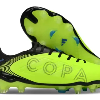 Adidas Copa Yellow Black Low-Cut Synthetic Upper Embossed Lettering Firm-Ground Soccer Shoes