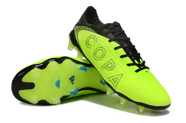 Adidas Copa 黄黑低切合成鞋面压印字母钉地足球鞋 4