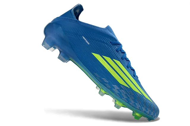Adidas F50 Azul e Verde Neon Firm-Ground Sapatos de Futebol 11