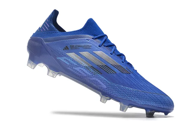 Adidas F50 Bleu Noir Argent Terrain Ferme Chaussures de football 2