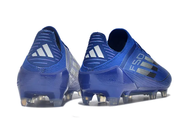 Adidas F50 Bleu Noir Argent Terrain Ferme Chaussures de football 5