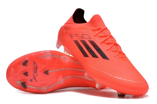 Adidas F50 Orange Black Firm-Ground Soccer Shoes 4