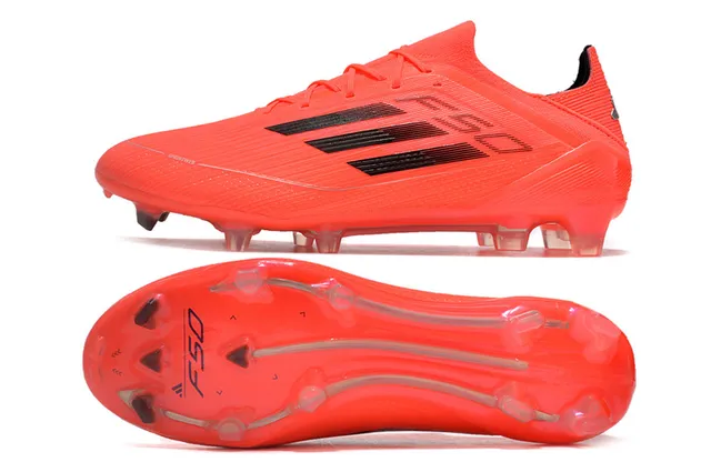 Adidas F50 Orange Black Firm-Ground Soccer Shoes 6