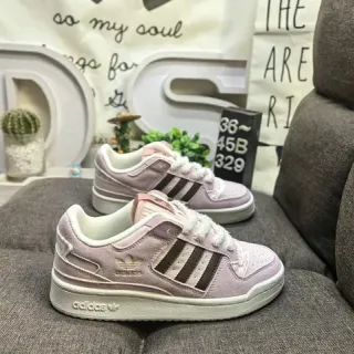 Adidas Forum Low Dusty Pink سويد حذاء أسلوب حياة
