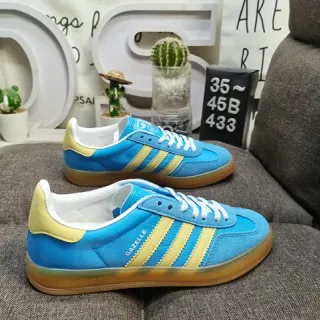 Adidas Gazelle Chaussures Lifestyle Bleues et Jaunes