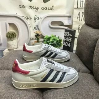 Adidas Gazelle أبيض بحري بوردو سنيكرز لايف ستايل