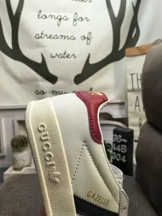 Adidas Gazelle Blanc Marine Bordeaux Sneakers Lifestyle 3