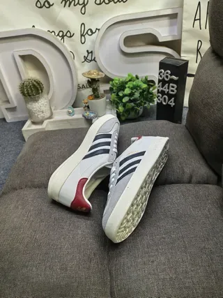 Adidas Gazelle Blanc Marine Bordeaux Sneakers Lifestyle 6