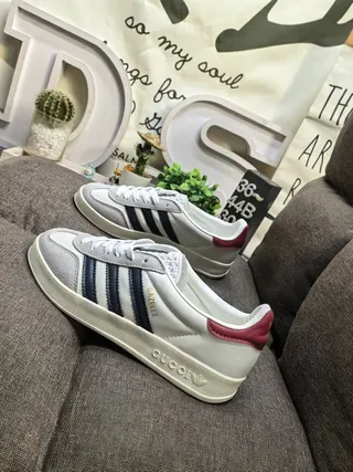 Adidas Gazelle Blanc Marine Bordeaux Sneakers Lifestyle 7