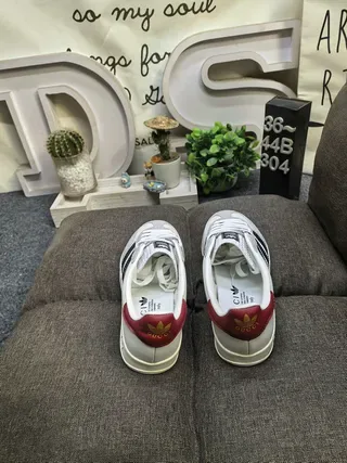 Adidas Gazelle Blanc Marine Bordeaux Sneakers Lifestyle 8