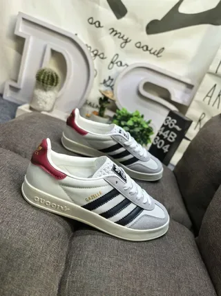 Adidas Gazelle Blanc Marine Bordeaux Sneakers Lifestyle 9