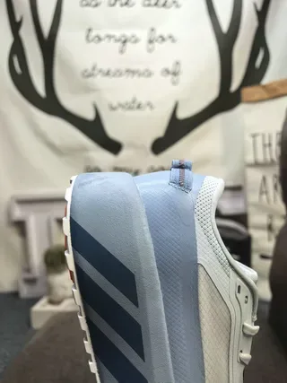Adidas Gris Azul Marino Suela de Plataforma Gruesa Malla y Recubrimiento Sintético Superior Zapatos Lifestyle 3