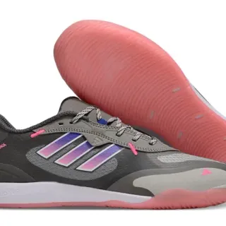 Adidas Gray Pink Low-Top Mesh And Synthetic Upper Sneakers