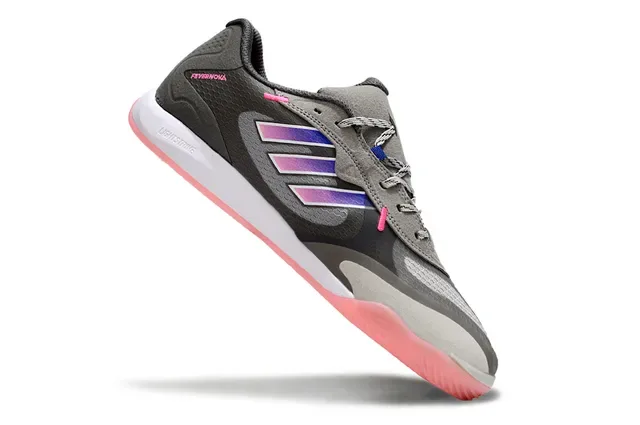 أديداس أحذية رياضية رمادية وردية Low-Top شبكية وصناعية 2