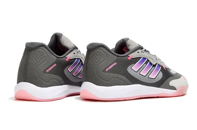 أديداس أحذية رياضية رمادية وردية Low-Top شبكية وصناعية 5