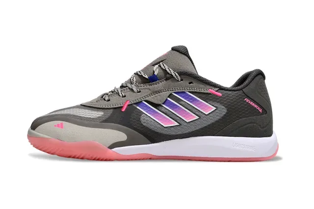 أديداس أحذية رياضية رمادية وردية Low-Top شبكية وصناعية 6
