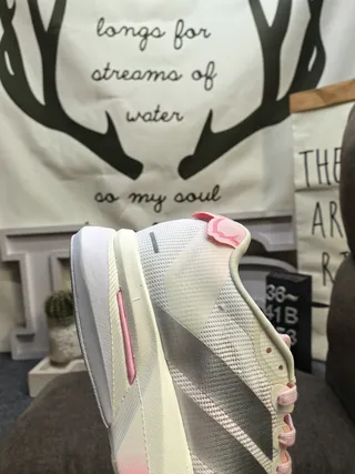 Adidas Lightstrike Pro Silver and Pink Lifestyle Sneakers 3